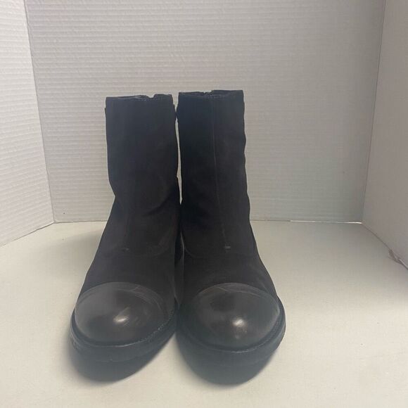 VERA GOMMA Leather Italian Boots Black Size EU 38, US Size 7.5 Made in Italy - Picture 15 of 15